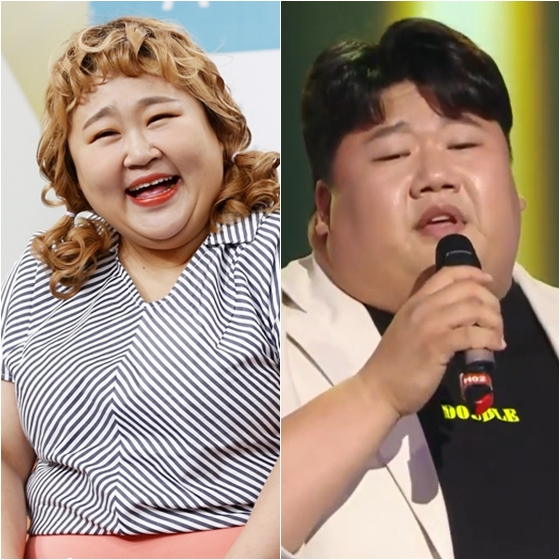 홍윤화(왼쪽)와 김태원 /사진=스타뉴스, MBC '최애 엔터테인먼트' 방송 화면 캡처