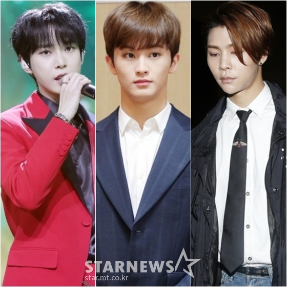 NCT 도영(왼쪽부터), 마크, 쟈니 /사진=스타뉴스 