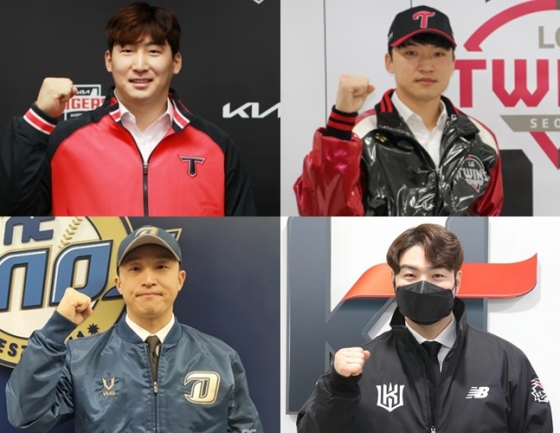 FA 이적한 나성범, 박해민, 박병호, 손아섭(왼쪽 위부터 시계 방향)./사진=각 구단 제공