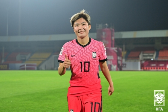 지소연. /사진=대한축구협회 제공