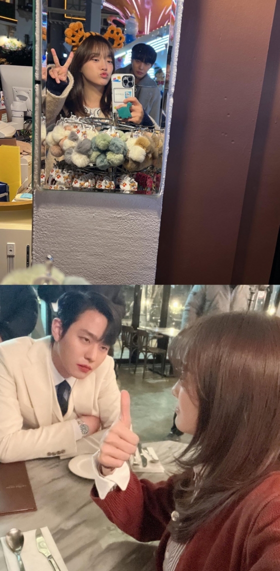 배우 김세정, 안효섭 /사진=김세정 인스타그램