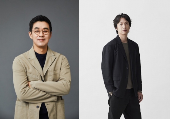 하이브 박지원 CEO(왼쪽)와 빅히트 뮤직 신영재 대표이사 /사진제공=하이브