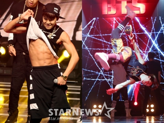 2013년 6월 12일 방탄소년단 데뷔 쇼케이 당시 지민의 모습 /사진=스타뉴스