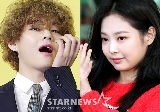 온라인에서 열애설이 제기된 방탄소년단 뷔와 블랙핑크 제니 / 사진=김창현 기자(왼쪽), 임성균 기자 (오른쪽)