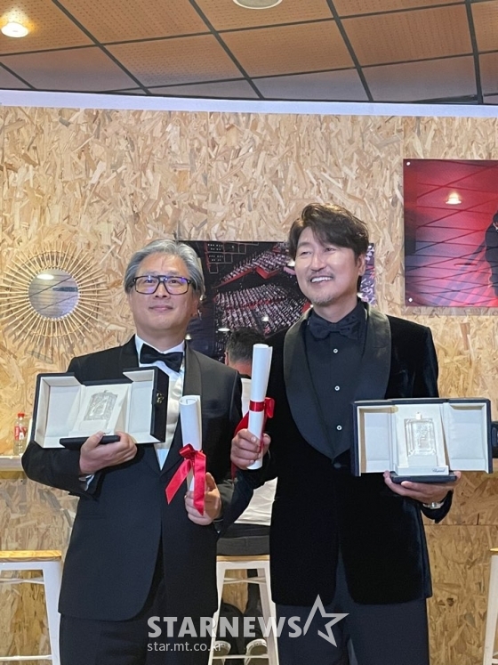 박찬욱 감독 송강호 / 사진=김미화 기자