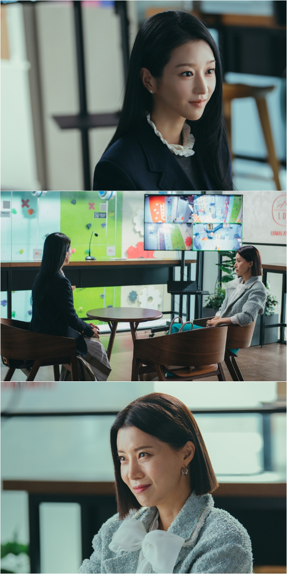 tvN 수목드라마 '이브'의 서예지와 유선/사진제공=tvN '이브'