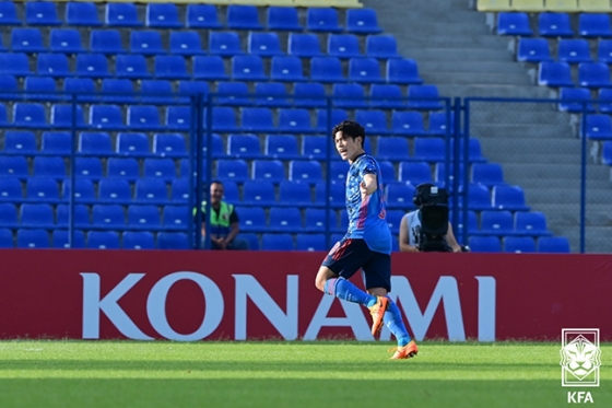 한국과의 AFC U-23 아시안컵 8강전에서 멀티골을 기록한 일본 축구대표팀 2001년생 스즈키 유이토. /사진=대한축구협회