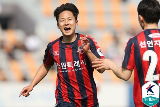 수원FC 이승우. /사진=한국프로축구연맹