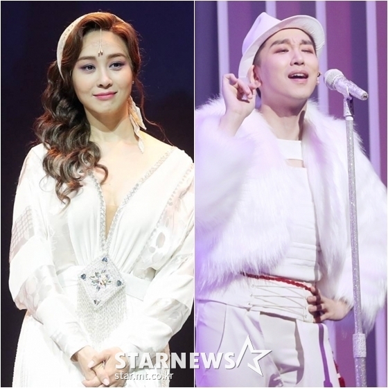 옥주현(왼쪽)과 김호영 /사진=스타뉴스