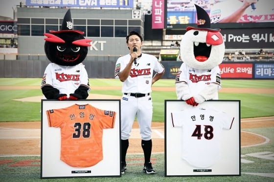 5일 은퇴식 갖는 안영명./사진=KT 위즈