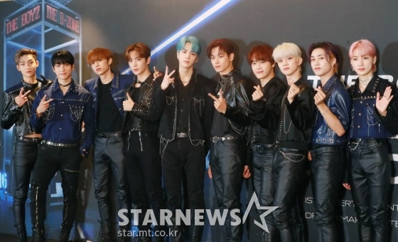 그룹 더보이즈(THE BOYZ)가 7일 오후 서울 올림픽공원 KSPO DOME에서 진행된 첫 월드 투어 &#039;더비존&#039;(THE BOYZ WORLD TOUR : THE B-ZONE IN SEOUL ENCORE) 기자간담회에 참석해 포즈를 취하고 있다. /2022.08.07 /사진=이동훈 기자 photoguy@