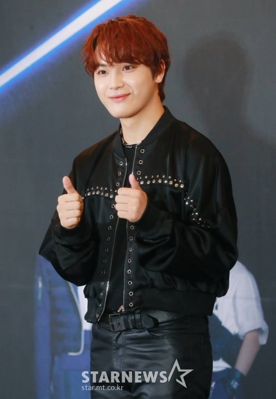 그룹 더보이즈(THE BOYZ) 주학년이 7일 오후 서울 올림픽공원 KSPO DOME에서 진행된 첫 월드 투어 &#039;더비존&#039;(THE BOYZ WORLD TOUR : THE B-ZONE IN SEOUL ENCORE) 기자간담회에 참석해 포즈를 취하고 있다. /2022.08.07 /사진=이동훈 기자 photoguy@