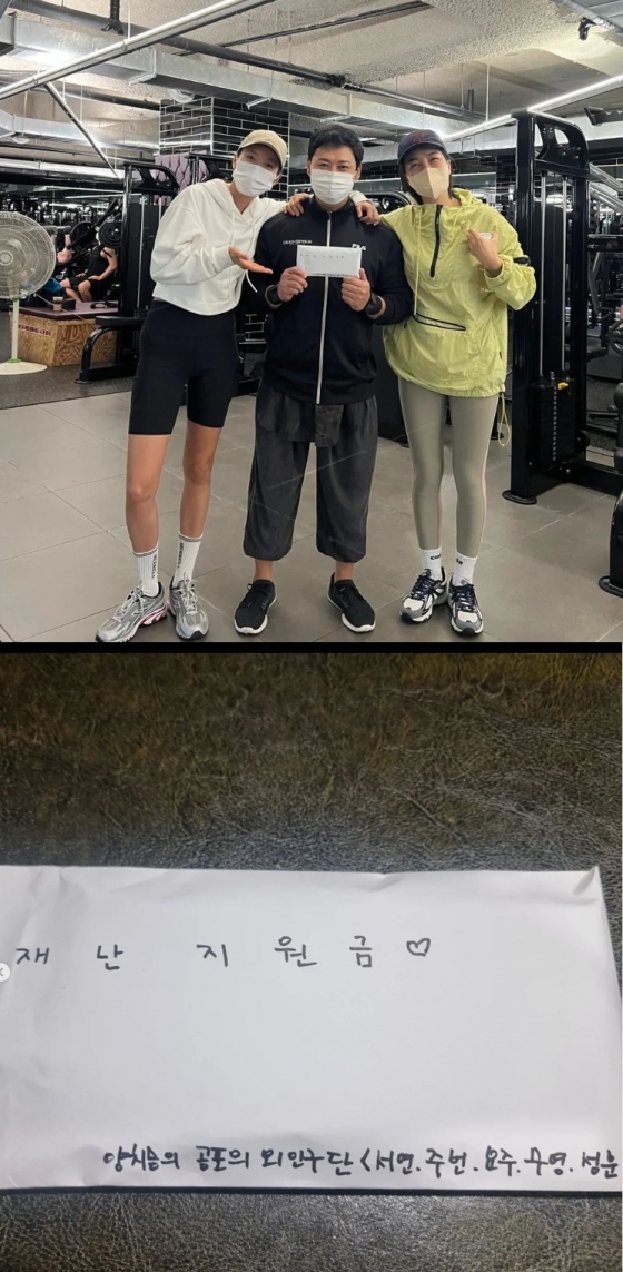 배우 한효주, 양치승, 진서연/사진=양치승 인스타그램