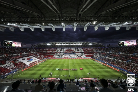 지난 6월 6일 한국과 칠레의 친선경기가 열렸던 대전월드컵경기장 전경. /사진=대한축구협회