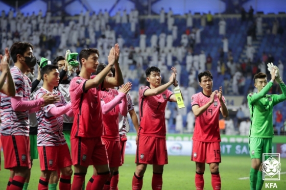 대한민국 축구대표팀 선수들. /사진=대한축구협회