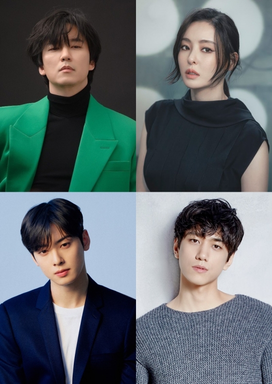 배우 김남길, 이다희, 차은우, 성준 /사진제공=김남길(길스토리이엔티), 이다희(스튜디오 산타클로스엔터테인먼트), 차은우(판타지오), 성준(더웨이컴퍼니)