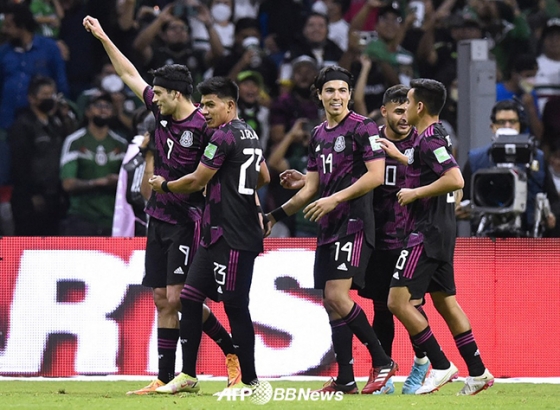 멕시코 축구대표팀 선수들. /AFPBBNews=뉴스1
