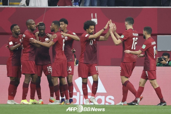 카타르 축구대표팀 선수들. /AFPBBNews=뉴스1