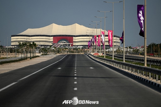 카타르와 에콰도르의 2022 FIFA 카타르 월드컵 개막전이 열릴 알바이트 스타디움. /AFPBBNews=뉴스1