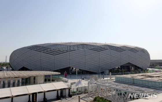 2022 카타르 월드컵 개막을 닷새 앞둔 15일 오후 한국 축구국가대표팀의 조별 예선 3경기가 열리는 카타르 도하 아랴안에 위치한 에듀케이션 시티 스타디움의 모습이 보이고 있다. /사진=뉴시스