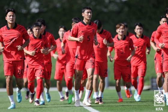 한국 축구 대표팀 선수들. /사진=대한축구협회 제공