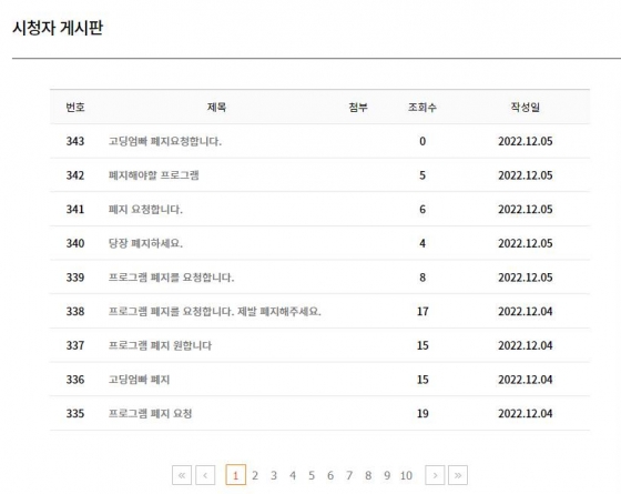 /사진=MBN '고딩엄빠' 시청자 게시판