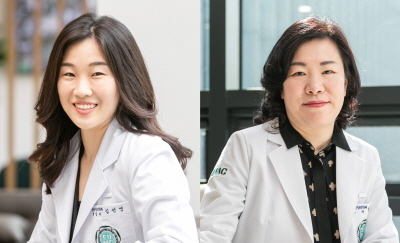  김선영교수(왼쪽)와 임원정교수/사진제공=이대목동병원