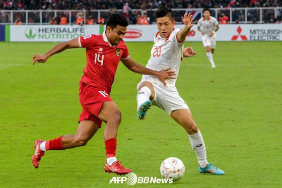 지난 6일 인도네시아 자카르타에서 열렸던 인도네시아와 베트남의 AFF컵 4강 1차전 경기 모습. /AFPBBNews=뉴스1