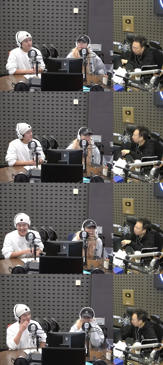 KBS 라디오 쿨FM &#039;박명수의 라디오쇼&#039;에 출연한 김종현 아나운서, 가비 그리고 DJ 박명수./사진=KBS 라디오 쿨FM &#039;박명수의 라디오쇼&#039; 보이는 라디오 캡처