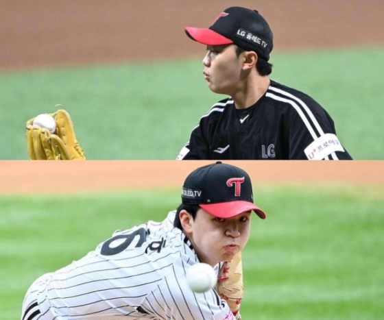LG 김윤식(위)과 이민호. /사진=OSEN