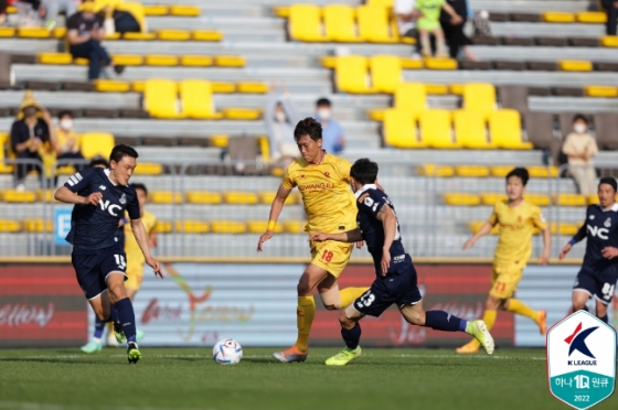 지난 시즌 광주FC 허율. /사진=한국프로축구연맹