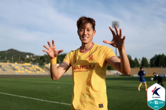 광주FC 허율. /사진=한국프로축구연맹