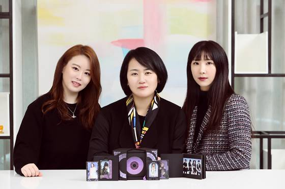 한나래 메이브 프로덕션 팀장, 오유경 메이브 TF장, 김지원 메이브 A&amp;R 팀장 /사진=카카오엔터테인먼트, 메타버스엔터테인먼트