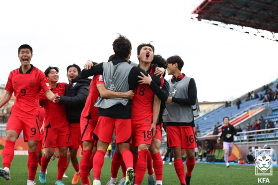 U20 한국축구대표팀. /사진=대한축구협회 제공