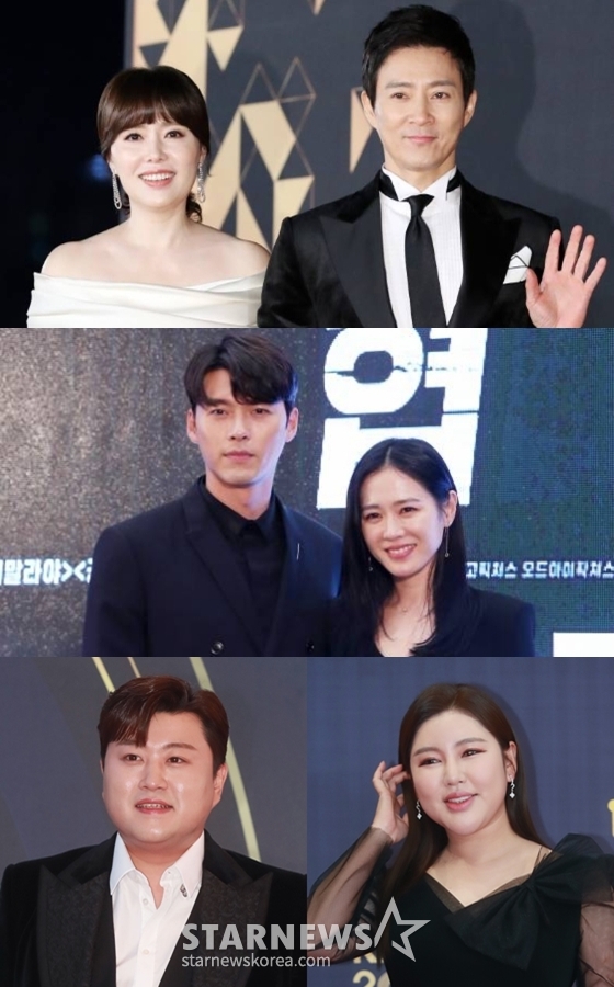 최수종-하희라 부부(사진 위부터 아래로), 현빈-손예진 부부, 김호중, 송가인./사진=스타뉴스