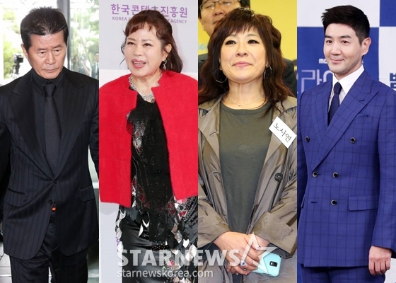 태진아(왼쪽부터), 이자연, 노사연, 한상진/사진=스타뉴스