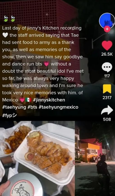 BTS V Jinny's kitchen 