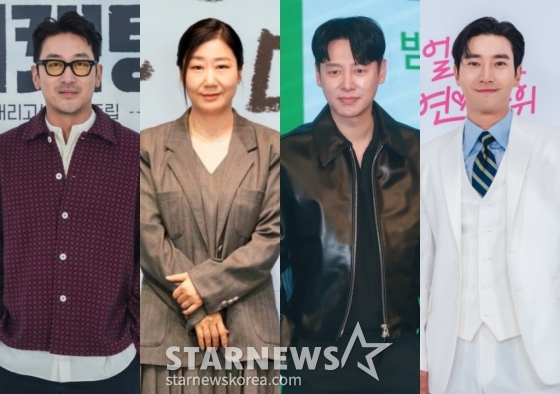 배우 하정우, 라미란, 김동욱, 최시원. /사진=스타뉴스