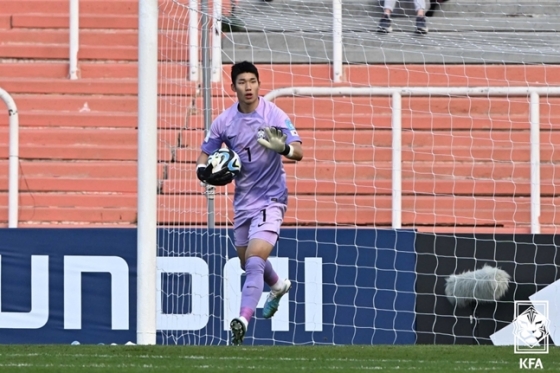 한국 U-20 축구대표팀 골키퍼 김준홍. /사진=대한축구협회