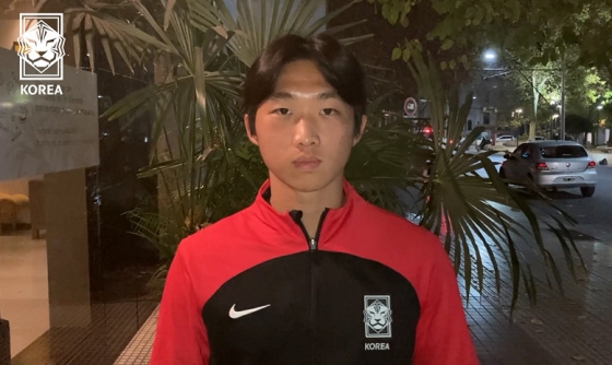 한국 U-20 축구대표팀 공격수 김용학. /사진=KFA 제공 영상 캡처