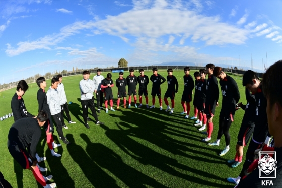 한국 20세 이하(U-20) 대표팀 선수들. /사진=대한축구협회 제공