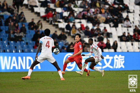 한국-감비아전 모습.  /사진=대한축구협회 제공