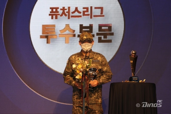 2021시즌 상무 소속으로 KBO 퓨처스리그 평균자책점상을 수상한 최성영. /사진=NC 다이노스 제공