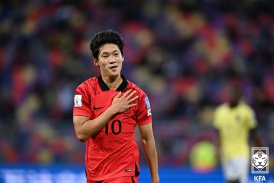 한국 U-20 축구대표팀 공격수 배준호. /사진=KFA