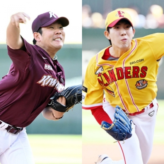 키움 정찬헌(왼쪽)과 SSG 오원석. /사진=OSEN