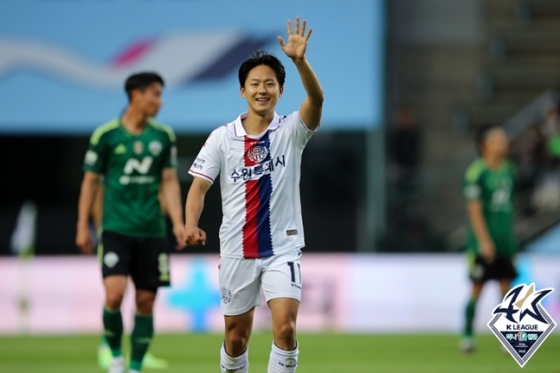 수원FC 공격수 이승우. /사진=한국프로축구연맹