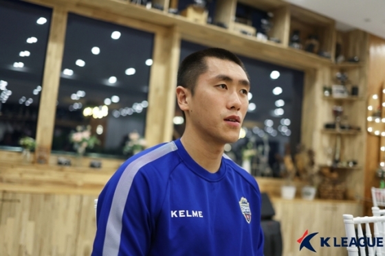 김천 상무 미드필더 원두재. /사진=한국프로축구연맹