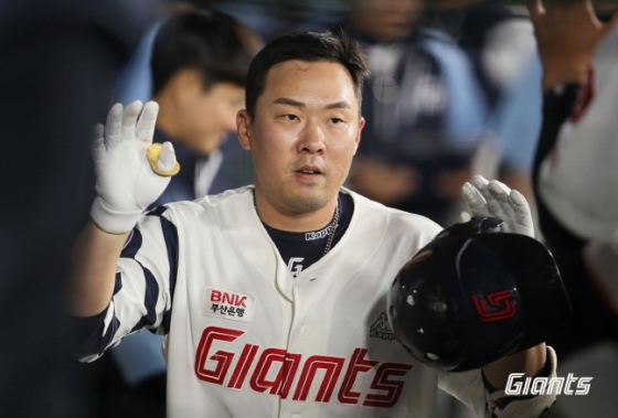 롯데 주장 안치홍. /사진=롯데 자이언츠
