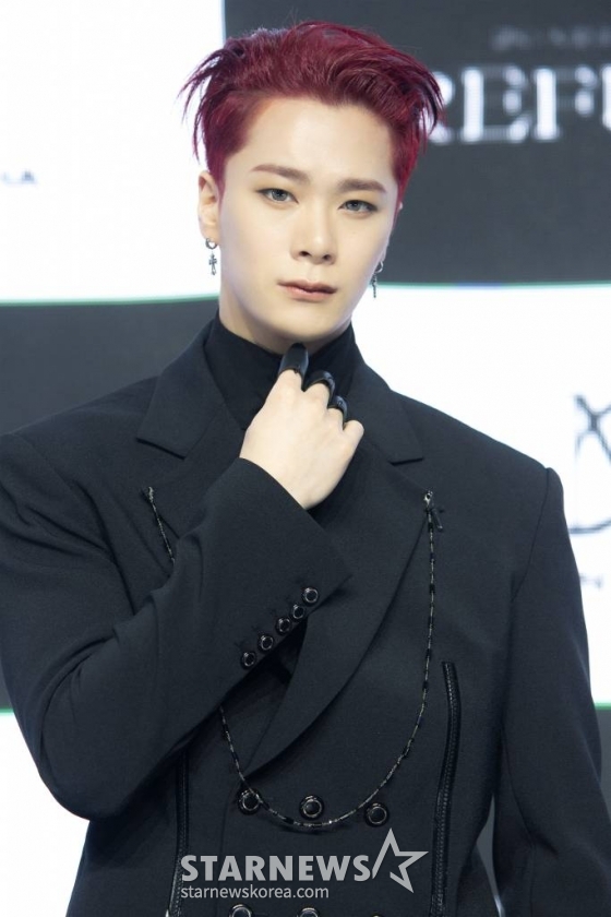 그룹 아스트로 유닛 &#039;문빈&amp;산하&#039;의 문빈 사진제공=판타지오 2022.03.15 /사진=이동훈 기자 photoguy@