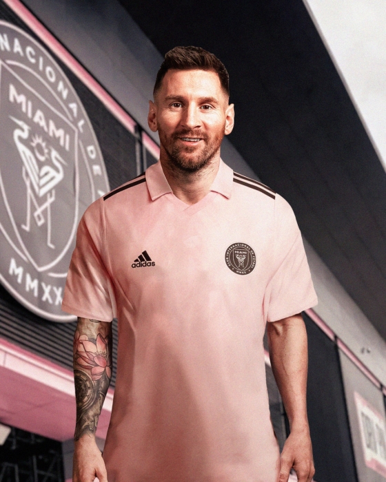 미국 MLS 인터 마이애미 유니폼을 입은 리오넬 메시. /사진=파브리지오 로마노 공식 SNS 갈무리